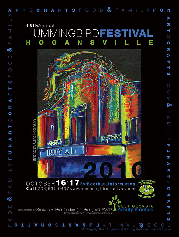 2010 Hummingbird Festival Poster