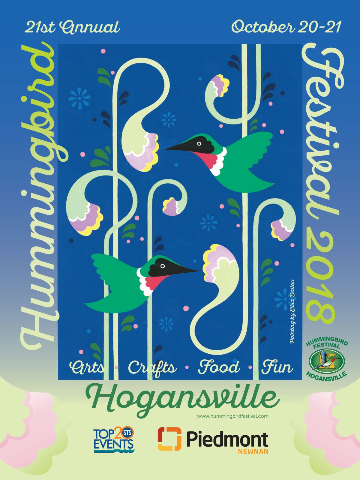 2018 Hummingbird Festival Poster
