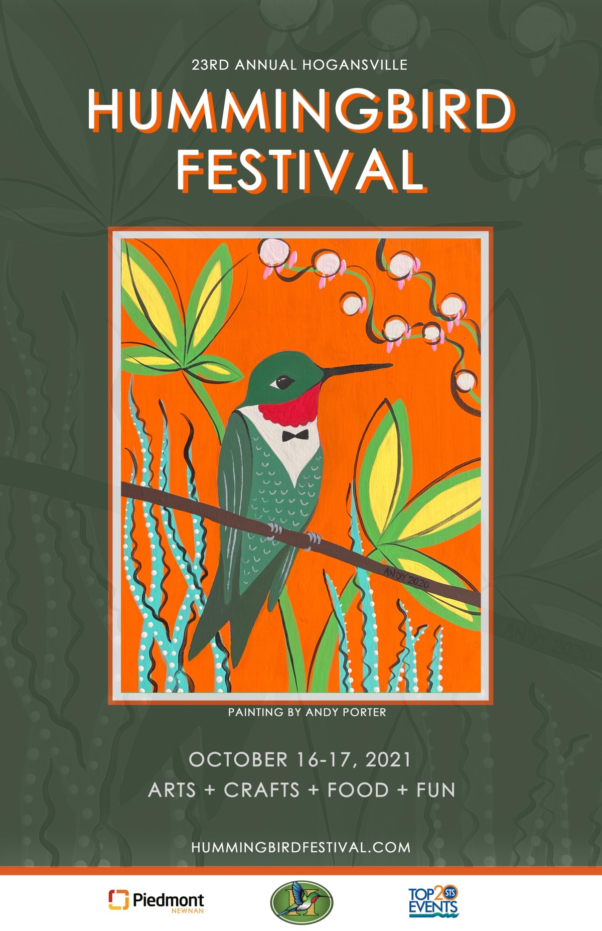 2021 Hummingbird Festival Poster